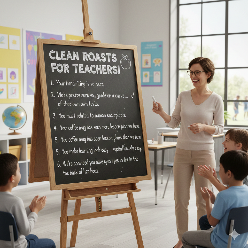 Clean roasts for teachers that won’t get you fired