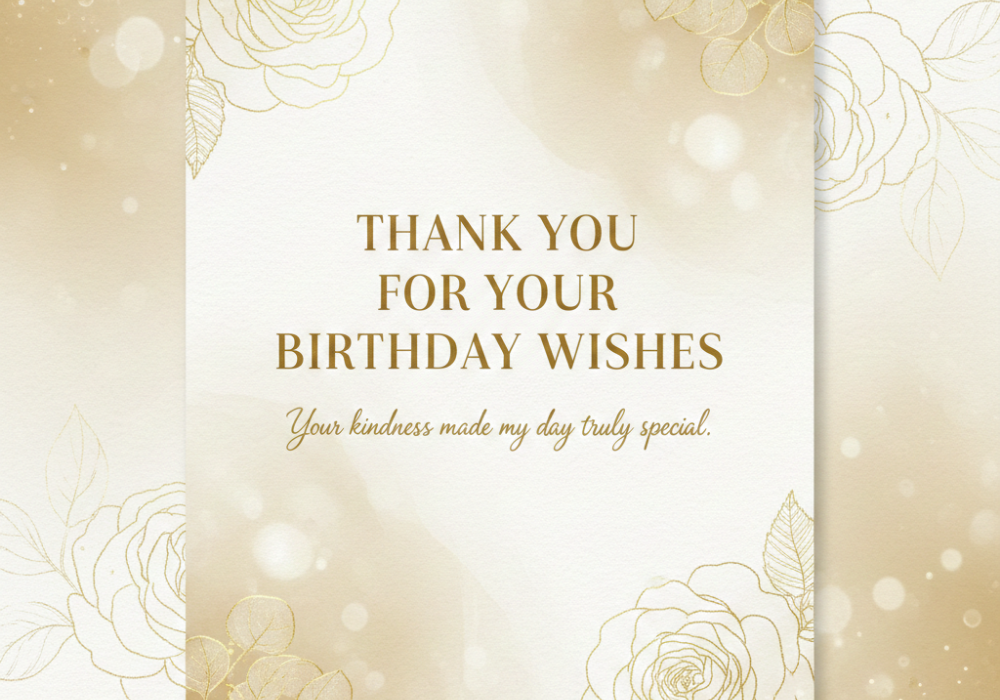 thank you for birthday wishes